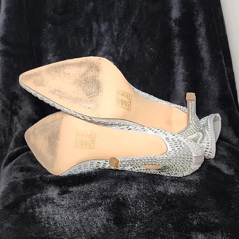 Azalea Wang White Embellished Stilleto Bootie 8.5/9 - Picture 7 of 11